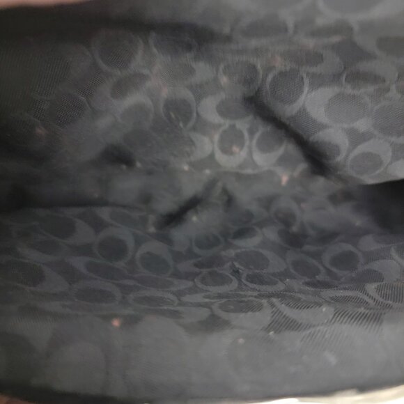 Vintage Coach Y2K Soho Kisslock Wristlet Pouch Black - Picture 6 of 6